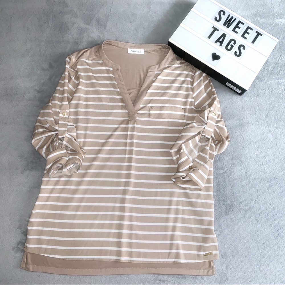 Calvin Klein Striped Blouse